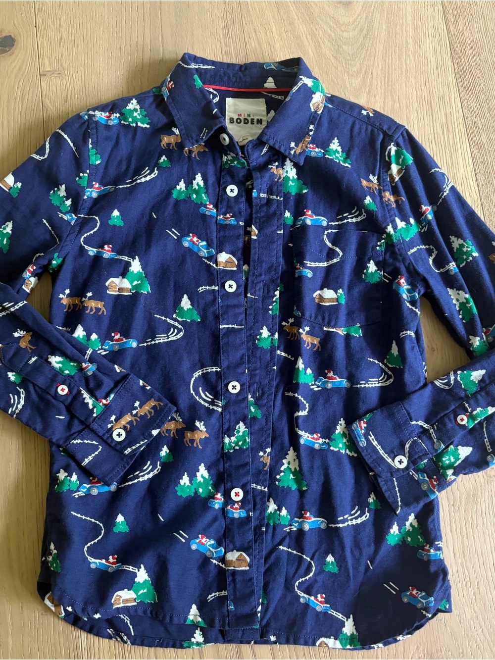 Mini boden winter Button down 8/9